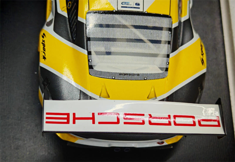 1:18 Porsche 911 gt3r 2019 Spark Macau tournament Resin Car Model view8