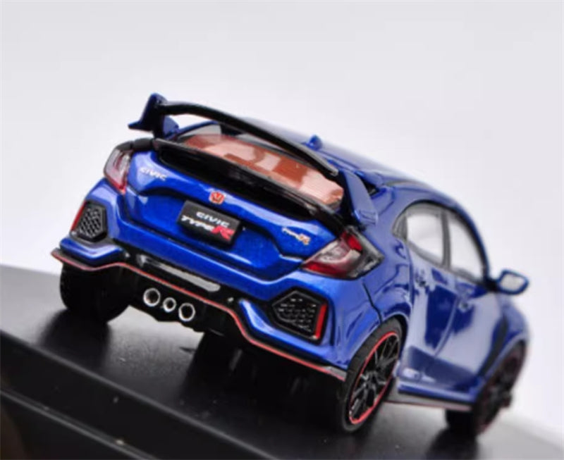 LCD-MODELS Honda Civic Type-R FK8 Blue 1:64 car Pre-built Model view6