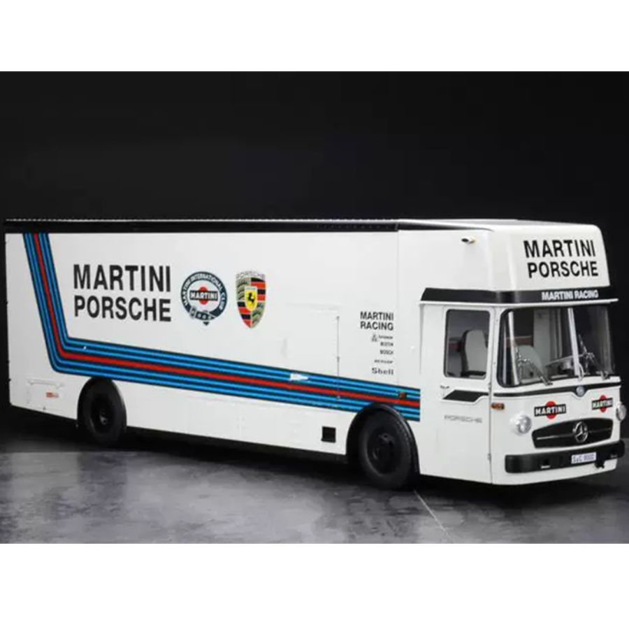 Schuco Mercedes  Race Trans Porsche MARTINI transport vehicle 1:18  DIECAST Truck
