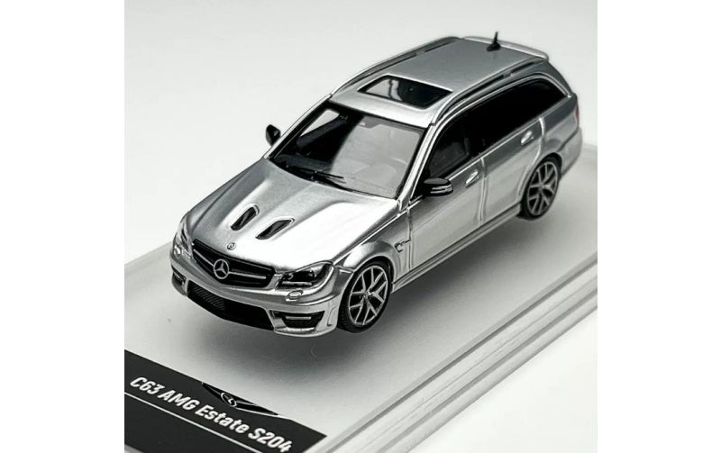 1:64 Mercedes-Benz C63 AMG Estate S204  silver KING MODEL  Limited Edition 999PCS ONLY DIECAST Model