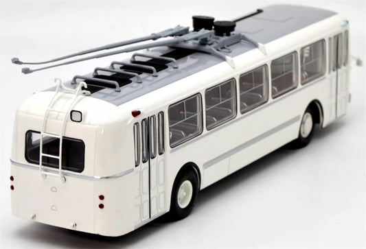 Demprice Russian ZIU-5 trolley bus white 1:43 Bus Pre-built Model view2