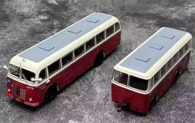 Beijing Public Transport Route 337 Skoda 706RO + Trailer 1:64 Bus Pre-built Model view4
