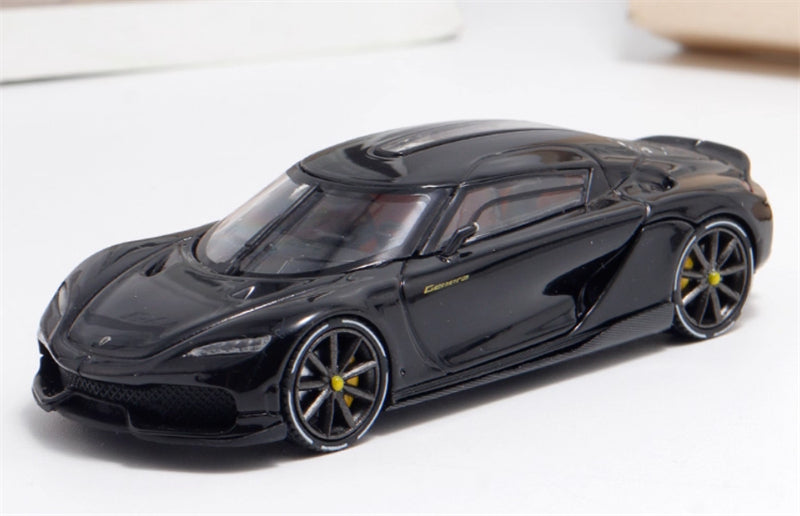 BriScalemicro Koenigsegg Gemera Black Limited Edition 299PCS ONLY 1:64 Car Pre-built Model view1