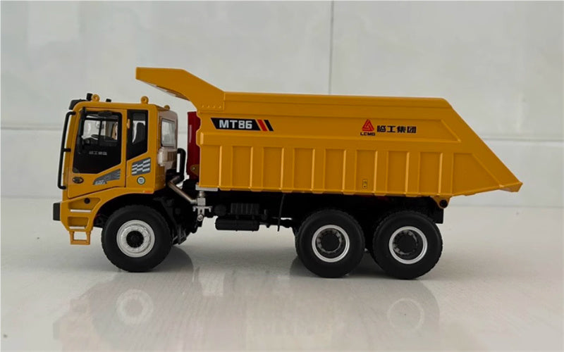 LGMG SDLG MT86HF Off Highway Mining Self dumping Truck Engineering Yellow 1:35 Truck Pre-built Model
