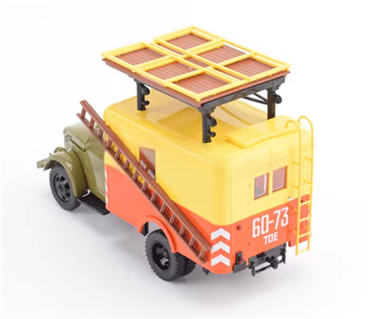 StartScaleModels Russian Gaz-51A telescopic high-altitude operation Maintenance Truck 1:43 Truck Pre-built Airliner Model Display view2