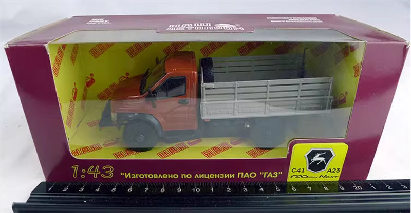HAW RA3 C41 A23 Soviet Union Russian civilian pickup transport Orange red 1:43 Truck Pre-built Model
