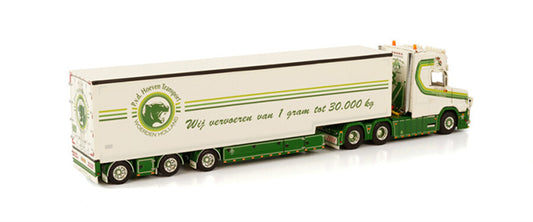 WSI VLASTUIN TORPEDO 6X2 TAG AXLE SEMI BOX TRAILER - 3 AXLE PATRICK V.D. HOEVEN 1:50 DIECAST Truck Lorry