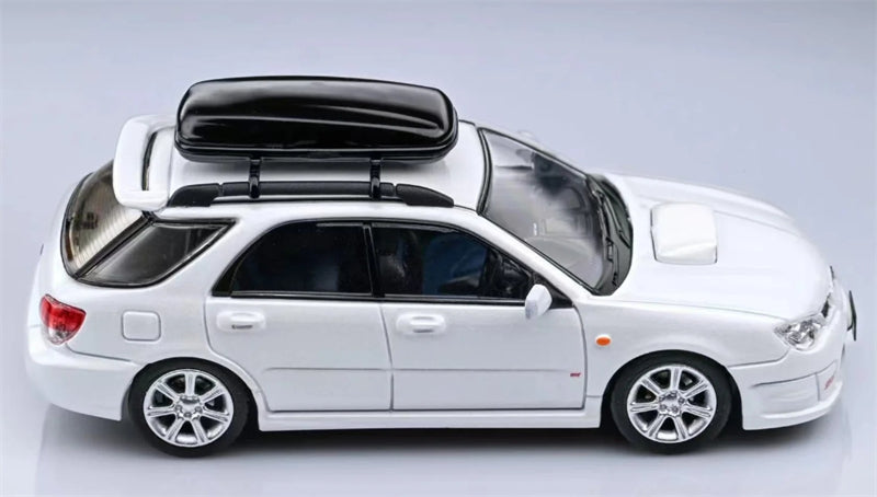 1:64 Subaru Impreza WRX STI 9th Generation Wagon  White w/ Silver Wheels Furuya DIECAST Model