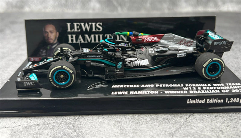 MINICHAMPS MERCEDES AMG W12 LEWIS HAMILTON 2021 LTD 1248PCS ONLY 1:43 Car Model view5
