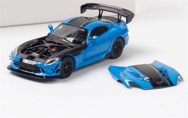 Hone Model Dodge VIPER ACR Competition Blue Limited Edition 299PCS ONLY 1:64 car Pre-built Model view1