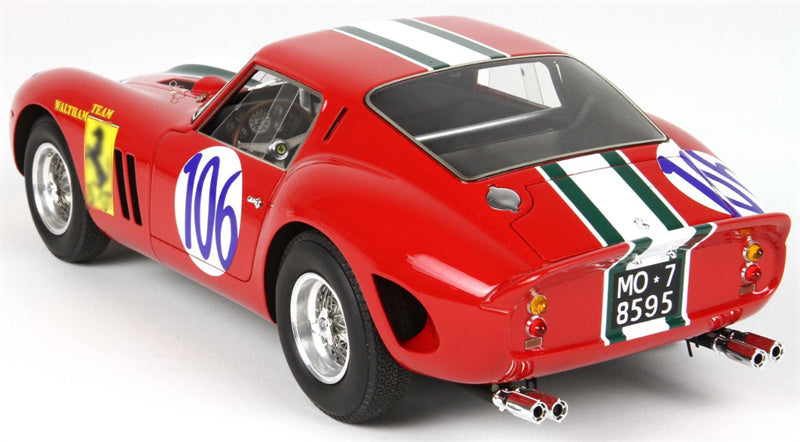 BBR MODELS Ferrari 250GTO Targa Florio 1963 # 106 Limited Edition 199PCS ONLY Leather base 1:18 Car Pre-built Model view5