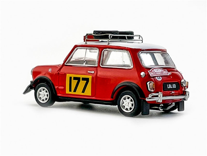 GCD Morris Cooper S Rallye Monte-Carlo 1967 #177 Red Right hand drive 1:64 Car Pre-built Model view2