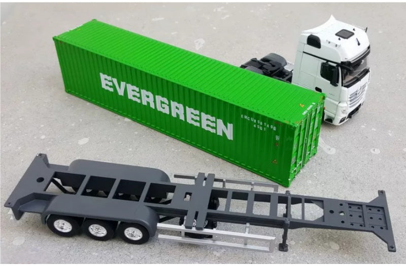 Mercedes ACTROS Shipping Container Truck Changrong Painting 1:50 Truck Pre-built Airliner Model Display view2