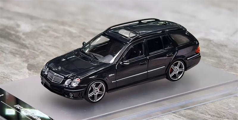 1:64 Mercedes-Benz E63 AMG Estate S211 black KING MODEL Wagon Limited Edition 999PCS ONLY DIECAST Civil Car Model