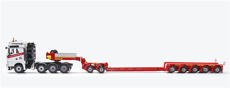 Conrad MAN TGX XXL FAYMONVILLE Variomax Drop center semi-trailer 1/50 Truck Pre-built Model