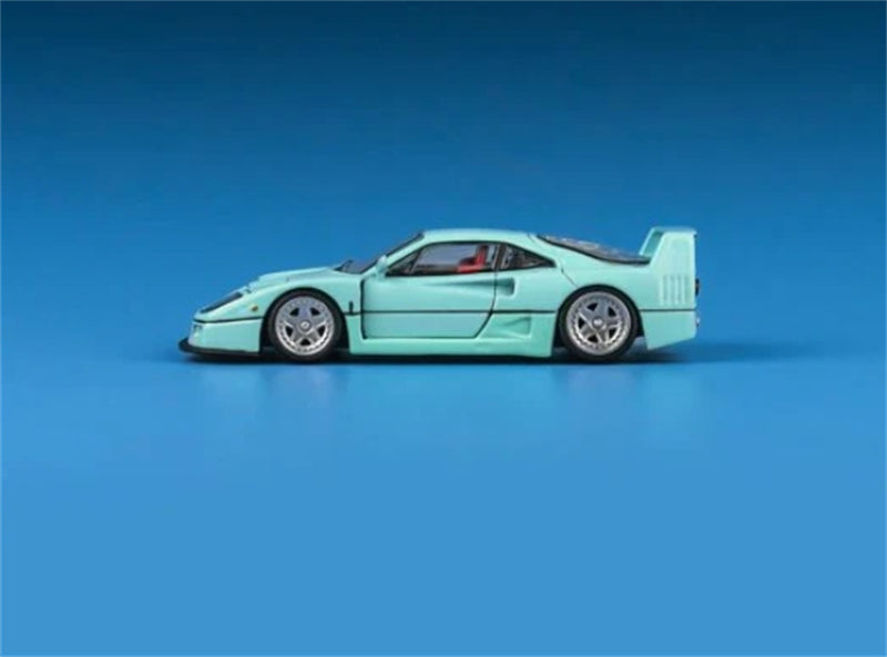 Findclassically Ferrari Takeshi Kimura's F40 Ti Blue Filp-Up Light Limited Edition 500PCS ONLY 1:64 car Pre-built Model view5