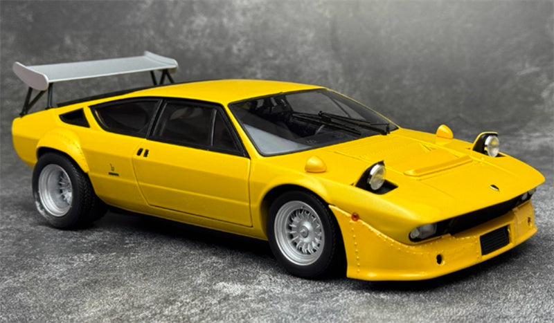 Kyosho Lamborghini Urraco Rally Yellow tail version 1:18 Car Pre-built Model view4