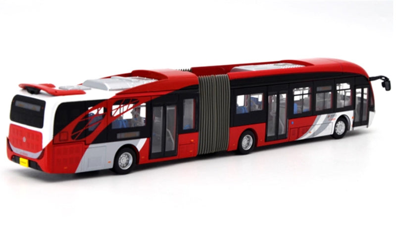 Beijing Public Transport Xiaohongyu 1 Road Yinlong articulated bus Old Simplified Version 1:64 Bus Pre-built Model view4