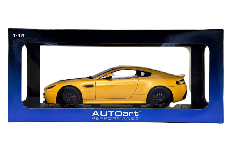 AUTOART Aston Martin V12 Vantage S 2015 yellow 1:18 Car Pre-built Model view11