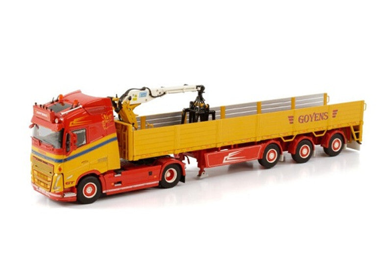 WSI  VOLVO FH5 GLOBETROTTER 4X2 BRICK TRAILER - 3 AXLE GOYENS 1/50 Truck Pre-built Model