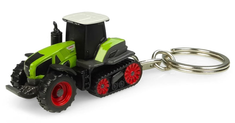 Universal Hobbies Claas Axion 960 tracked tractor keychain Green  Keychain Pre-built Model