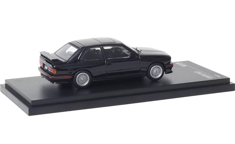 Almost Real BMW M3 E30 Black 1:64 Car Pre-built Airliner Model Display view5