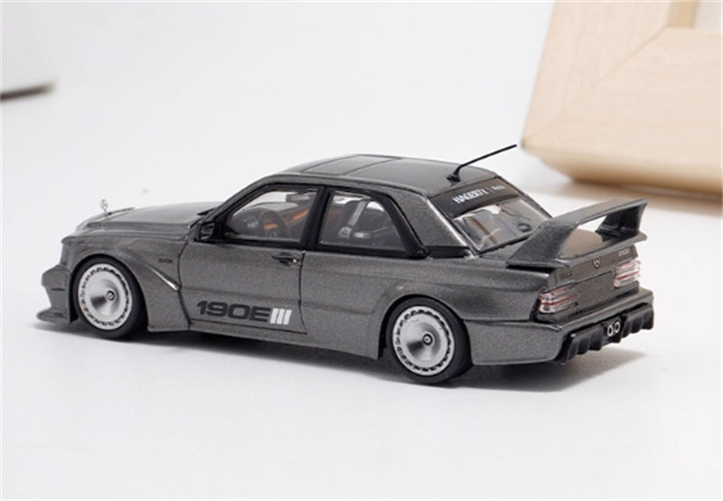 1:64 Mercedes Benz 190E EVO III W201 Gunmetal Grey BSC DIECAST Model
