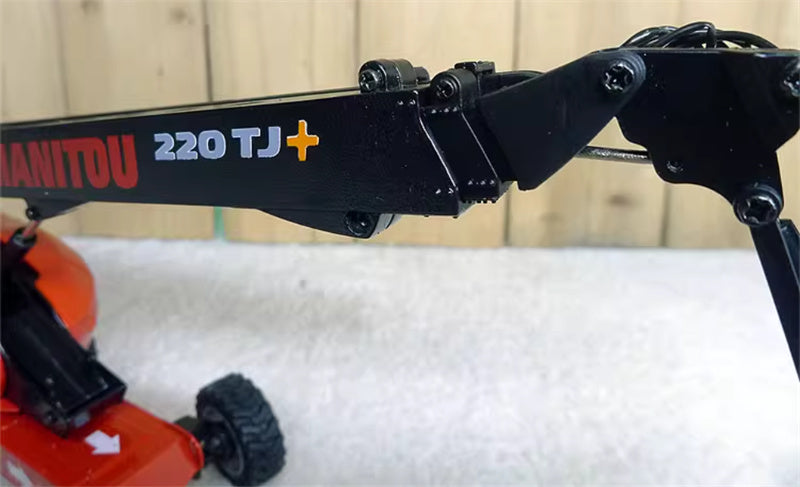 ROS Chariot Manitou TJ 220+ Telescopic Manitou Long Arm High Altitude Engineering Vehicle 1:32 Truck Pre-built Model