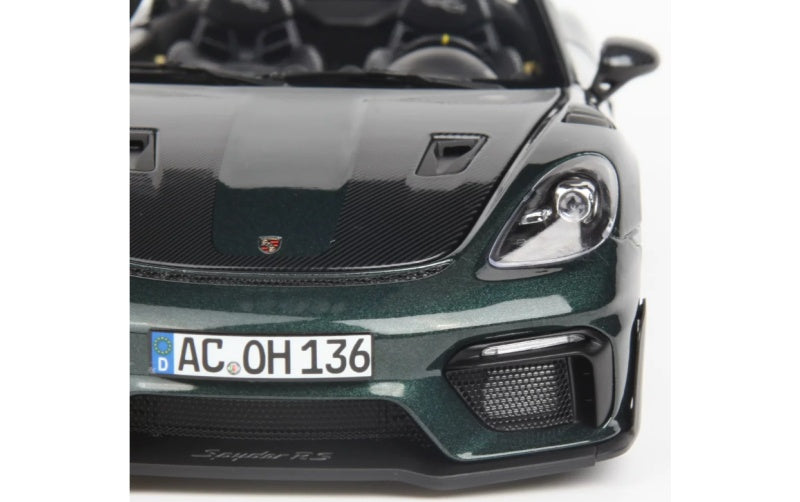 1:18 Porsche 718 Spyder RS 2023 Green NOREV Convertible DIECAST Car Model