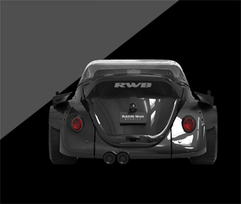 TIMEMICRO Volkswagen Beetle Black w/ Figure Edition Limited Edition 999PCS ONLY RWB RAUH-Welt 1:64 Car Pre-built Model view4