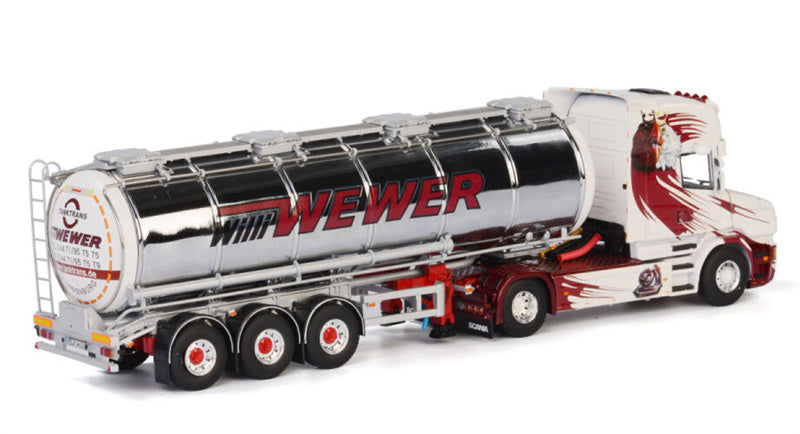 WSI Scania T6 Torpedo 4x2 Tanktrailer Willi Wewer 1:50 Truck Pre-built Model