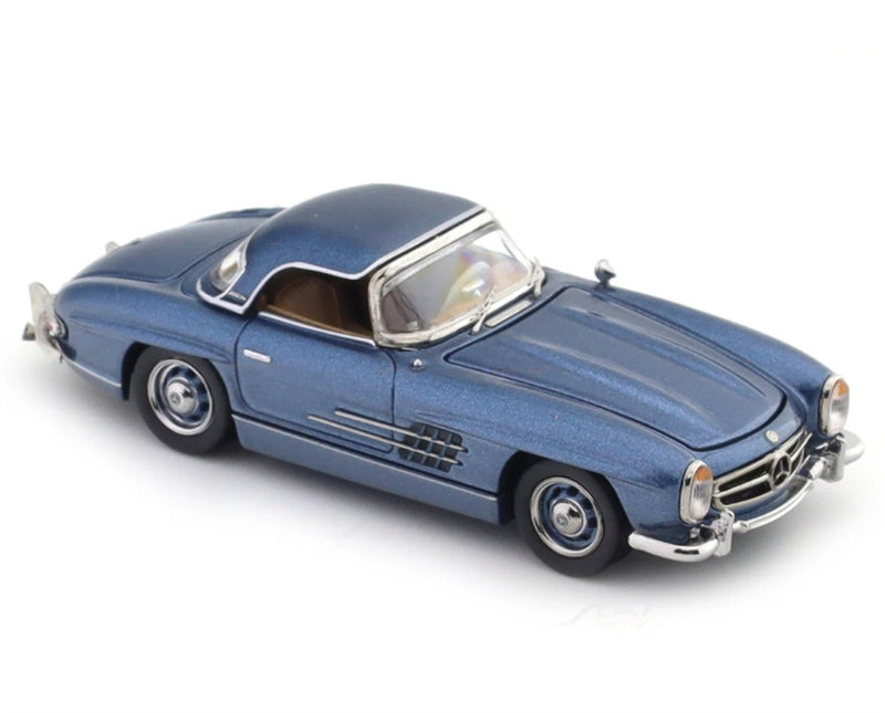 GFCC 1960 Mercedes Benz 300SL Roadster convertible vintage car Icy Blue Limited Edition 499PCS ONLY Hardtop 1:64 car Pre-built Model view5