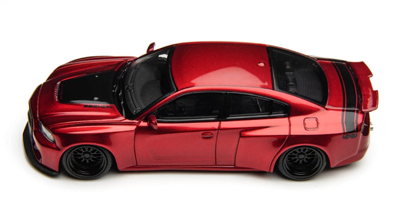 1:64 Dodge Charger Brawler red TimeMicro x PSC DESIGN DIECAST Civil Car Model