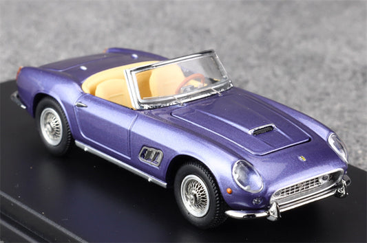 KING MODEL Ferrari 250GT SWB California Open Top Ice Blue Limited Edition 999PCS ONLY 1:64 Car Pre-built Model view2