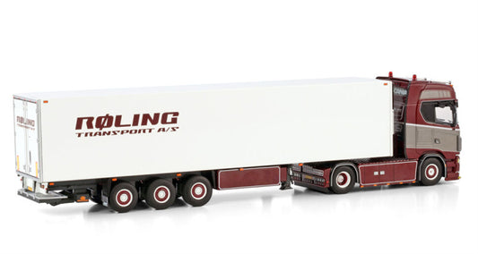 WSI SCANIA S CS20H 4X2 REEFER TRAILER Roling 1:50 Model