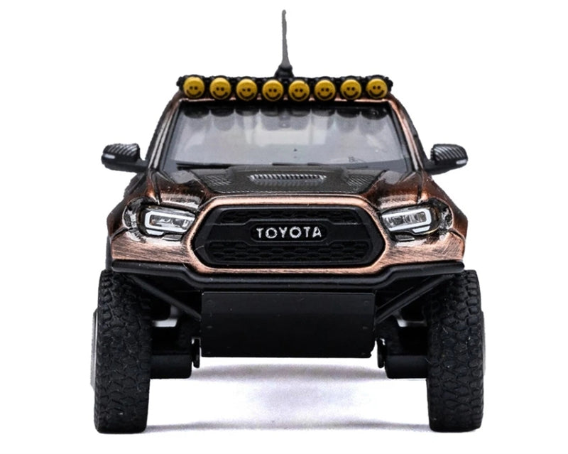 GCD TOYOTA Tacoma TRD PRO Pre-Runner Pickup Bronze Metallic LHD 1:64 Truck Pre-built Model view4