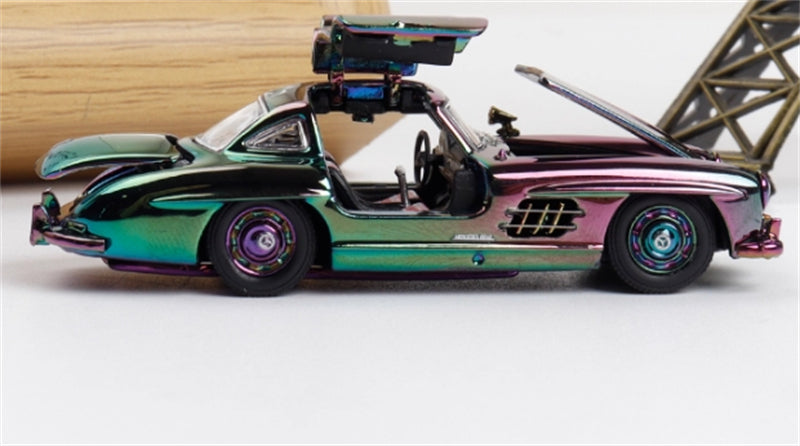1:64 Mercedes Benz W198 300SL Chrome DCM DIECAST Limited Edition 300pcs ONLY Model