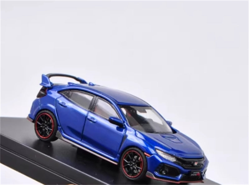 LCD-MODELS Honda Civic Type-R FK8 Blue 1:64 car Pre-built Model view4