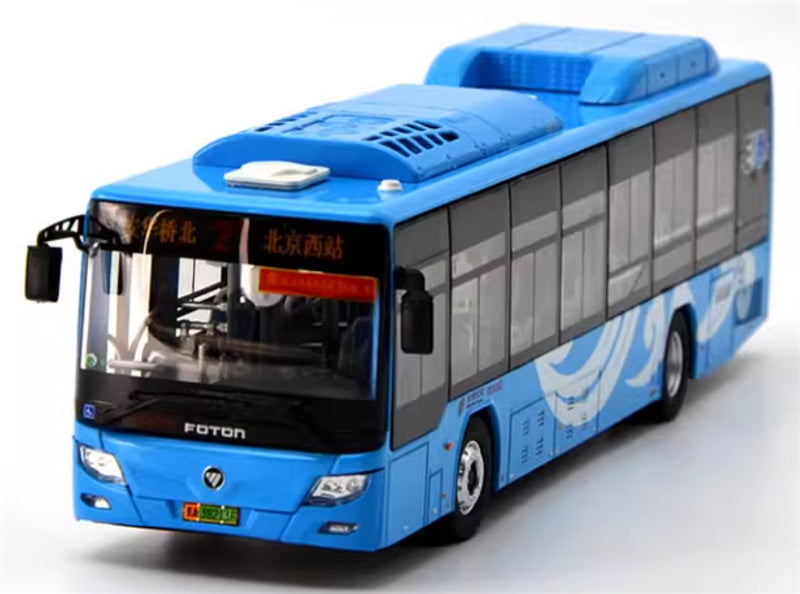 Beijing Public Transport Foton Xiangyun Blue Single Machine Route 21 1:64 Bus Pre-built Model view1