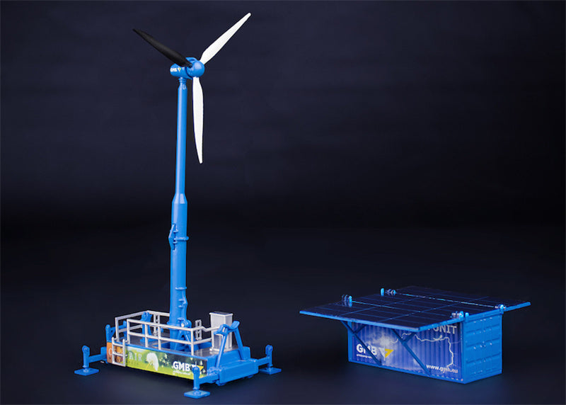 IMC GMB Solar power generation wind turbine combination 1/87 Truck Pre-built Model