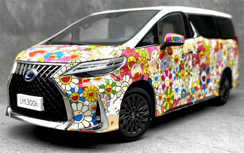 KengFai Lexus LM300H Sunflower coating Limited Edition 1:18 Car Pre-built Model view1