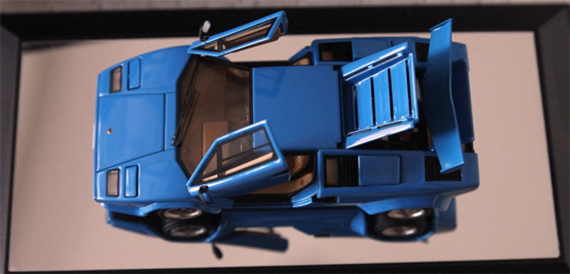 AUTOART LAMBORGHINI COUNTACH LP5000S Bule fully open 1:43 Car Pre-built Model view8