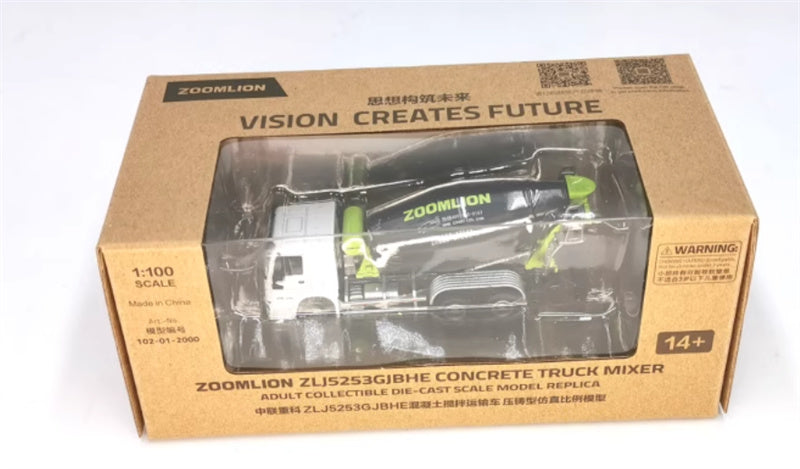 ZOOMLION Howo ZLJ5253 concrete mixer truck 1:100 Truck Pre-built Model