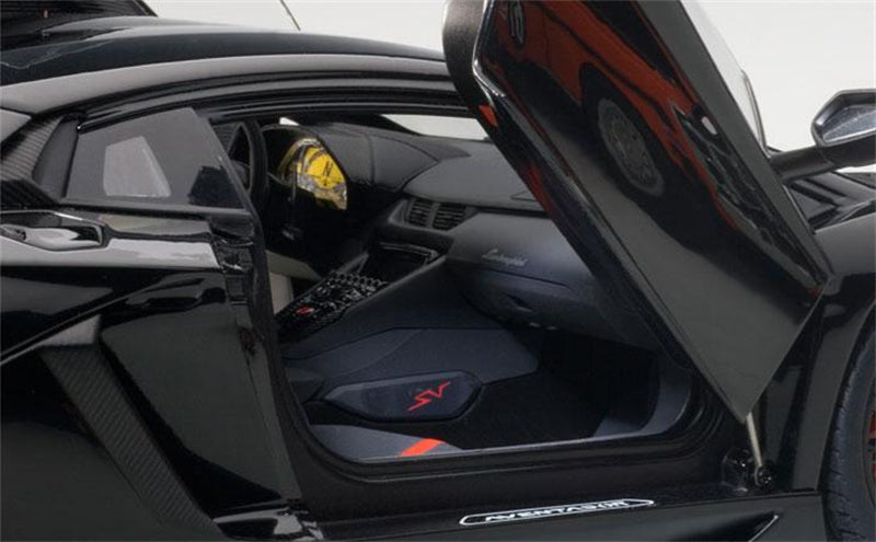 AUTOART Lamborghini Aventador LP750-4 SV Black 1/18 car Pre-a Model