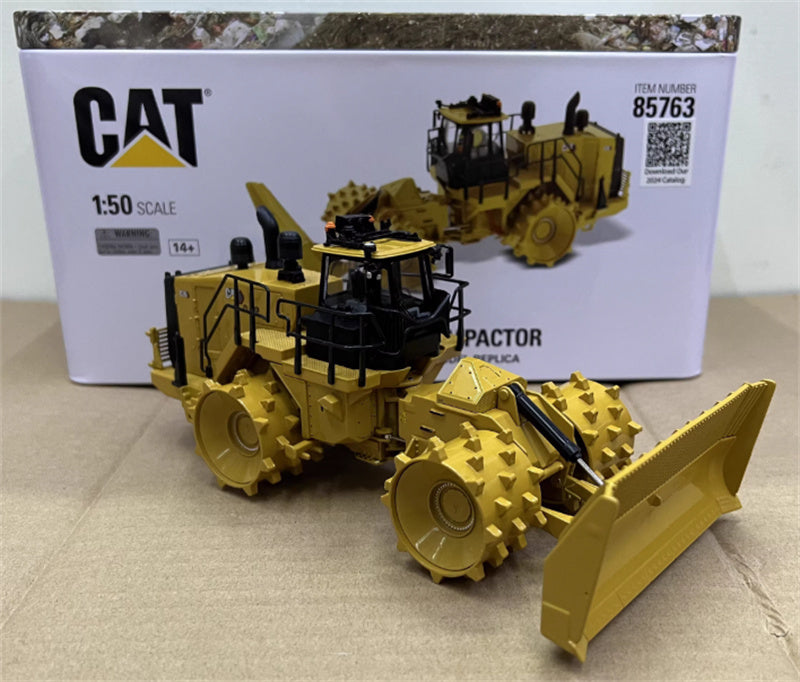 CATERPILLAR 836 Landfill compactor Yellow 1:50 Truck Pre-built Model