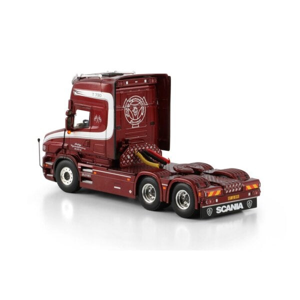1:50 SCANIA HERFOLGE T6 TORPEDO TOPLINE 6X2 WSI  Red DIECAST Model