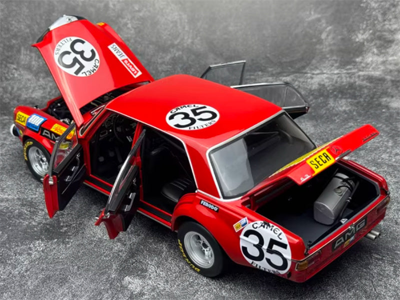 1:18 Mercedes Benz AMG 300SEL 6.8 24h Spa 1971 Porco Rosso  MINICHAMPS #35 DIECAST Car Model