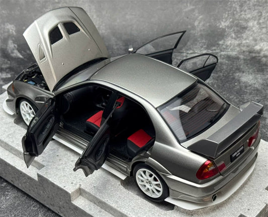 1:18 Mitsubishi Lancer Evolution VI (6.5) GSR T.M.E  Satellite Silver MOTORHELIX Limited Edition 499PCS ONLY DIECAST Model