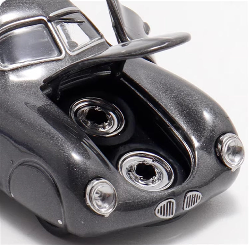 Oldtime Model Porsche Original TypE 64 1939 Metallic Gray 1:64 Car Pre-built Airliner Model Display view9