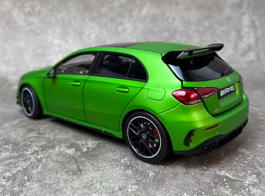 1:18 Mercedes-Benz AMG A45 S  Green Demon  NZG Magic Flame Green Special Edition LTD 200PCS ONLY DIECAST car Model